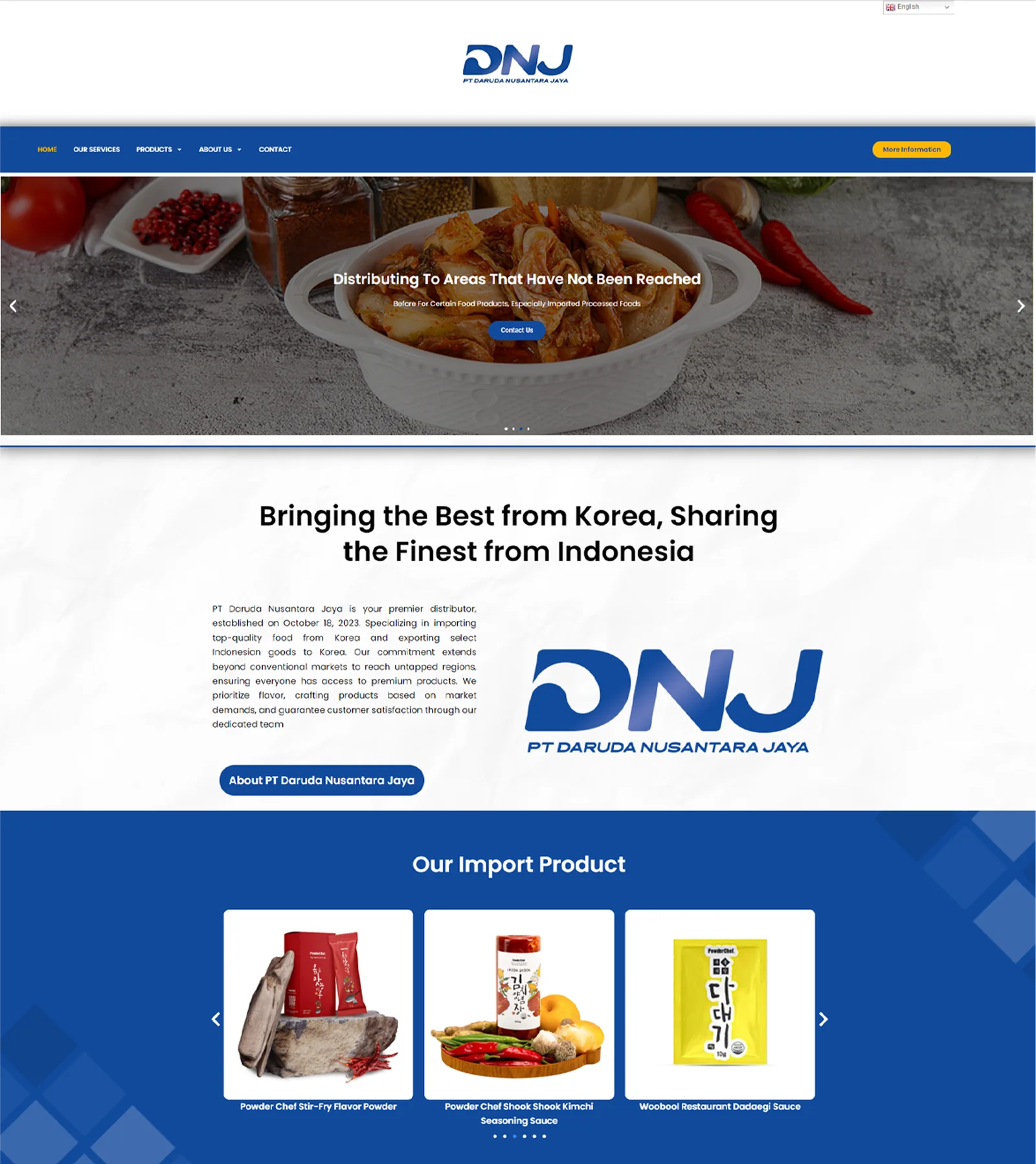 Website PT Daruda Nusantara Jaya